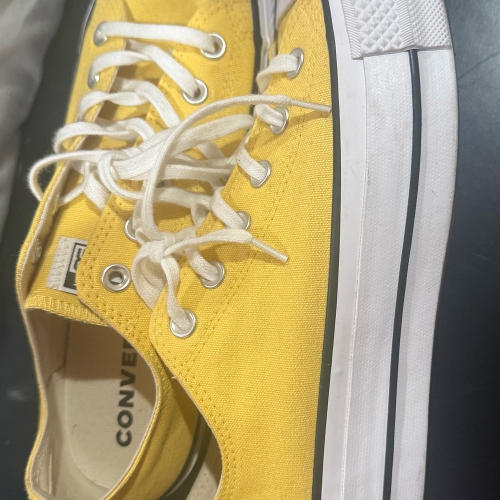 Converse Yellow Canvas Low-Top Sneakers - Picture 4 of 6
